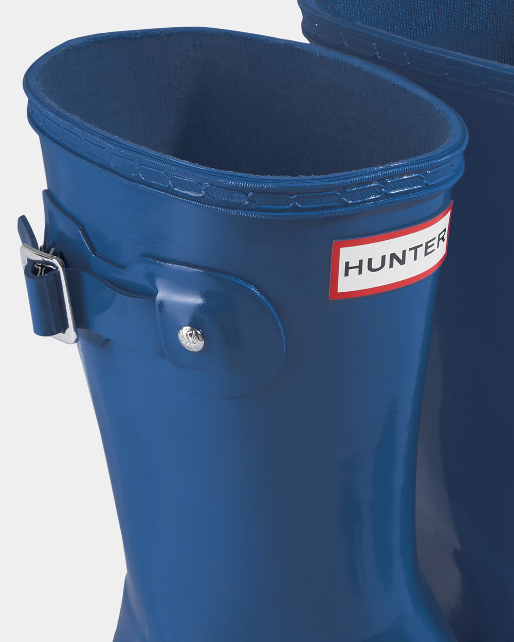 Galochas Curtas Hunter Feminina Azuis - Original Tour Foldable Gloss - 78BNMAWJE